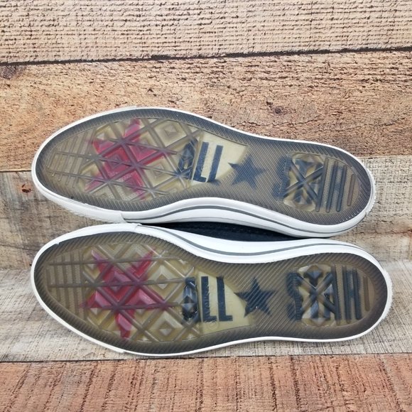 Converse John Varvatos Men Sz 8 Leather Perforated Black 156710C Slip On Low - Picture 8 of 9